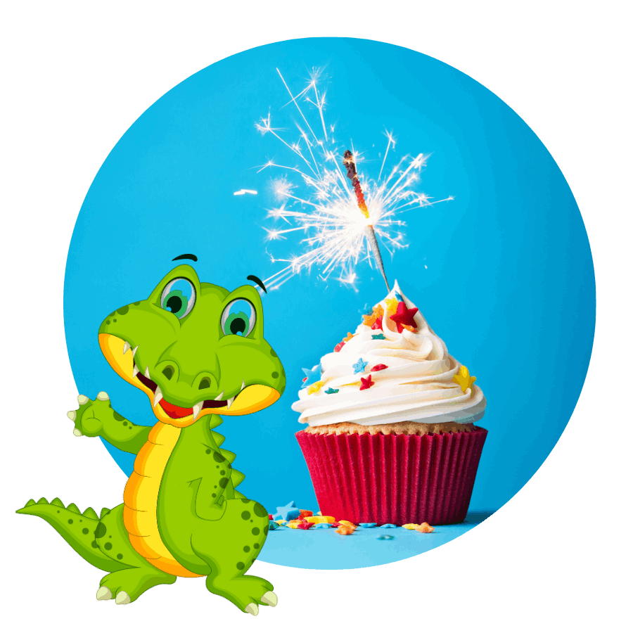 Maxxis Maskottchen Happy Krokodil